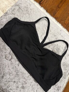 Athleta Black Seamless Sports Bralette